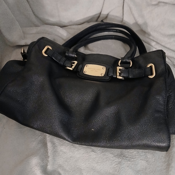 Michael Kors Black Leather Handbag - Picture 1 of 7